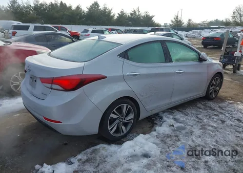 2014 Hyundai Elantra Limited from USA, damaged, VIN KMHDH4AE0EU058293